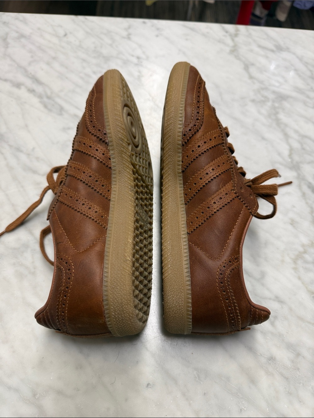 Adidas Originals Samba OG Dust Rust Leather Sneaker Size US9.5 - Picture 7 of 11